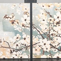 Floral Canvas Wall Art Set (2 Panels)