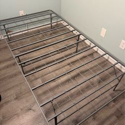 Metal Twin Bed (Mattress Included)