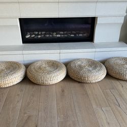 4 IKEA ALSEDA banana fiber stools - Excellent Condition! 
