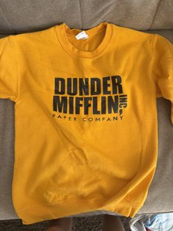 Dunder Mifflin Yellow Crewneck size small