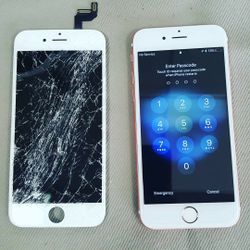 iPhone cracked screen