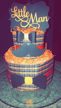 $30 Little Man Diaper Cake