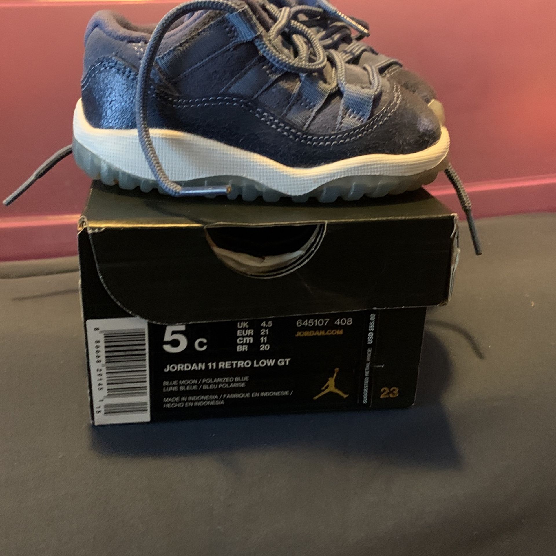 Jordan 11 RETRO LOW GT Blue Size 5c