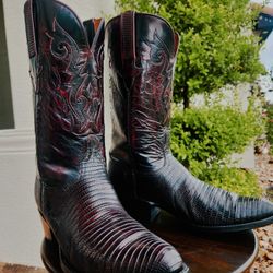 LUCCHESE BROWN LABEL TEJU LIZARDS