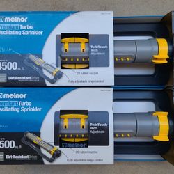 Melnor Turbo Deluxe 4500sqft Oscillating Sprinkler x2