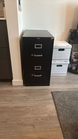 Black File Cabinet