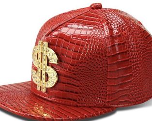 Money HipHop Rap LEATHER Cap New