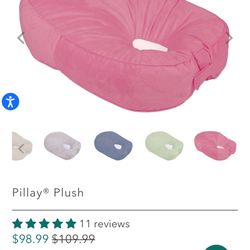 Leach c co. Nursing Pillow/tummy Time Pink 