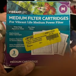 Aquarium Filters 3 Pk Medium Cartridge 