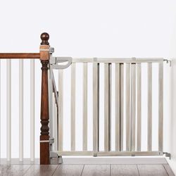 Summer Infant Banister Stair Wood Safety Gate Extra Wide Door #1575H G1