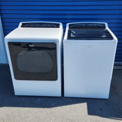 WHIRLPOOL CABRIO TOP LOAD WASHER AND DRYER 