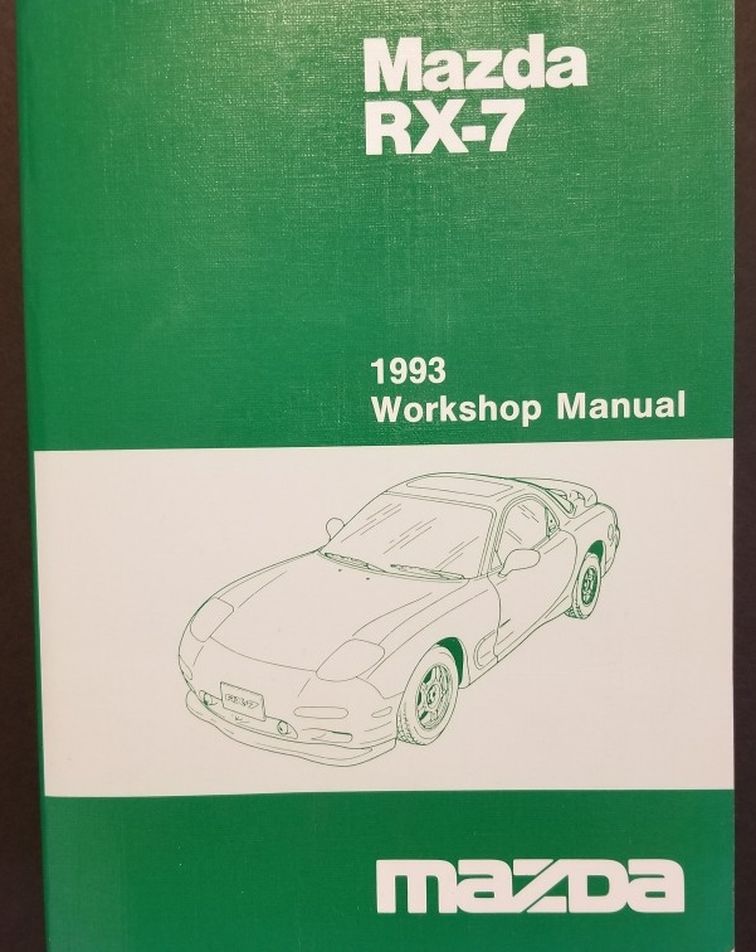 1993 Mazda RX-7 Factory Workshop Manual FSM Genuine FD Service