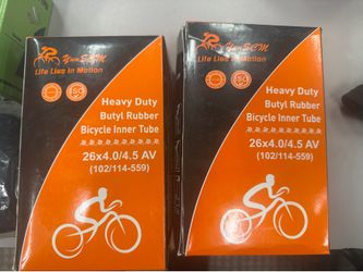 Heavy duty fat tire inner tube and liner.