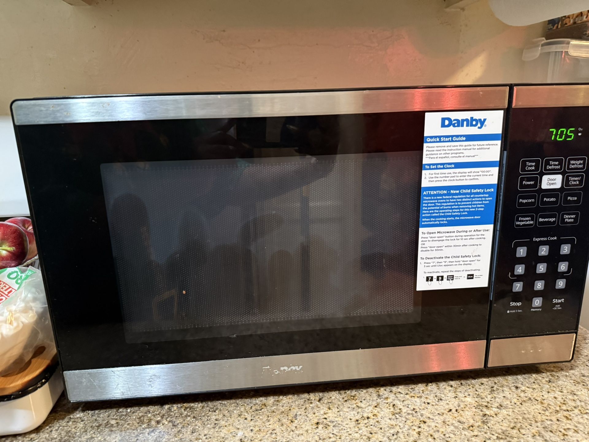 ⚡️ Danby Stainless Steel Microwave