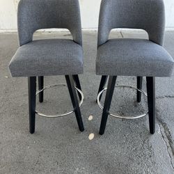 26” Swivel Counter Stools Set Of 2