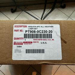 Brand New Sequoia 23-current All Weather Floor Mats OEM