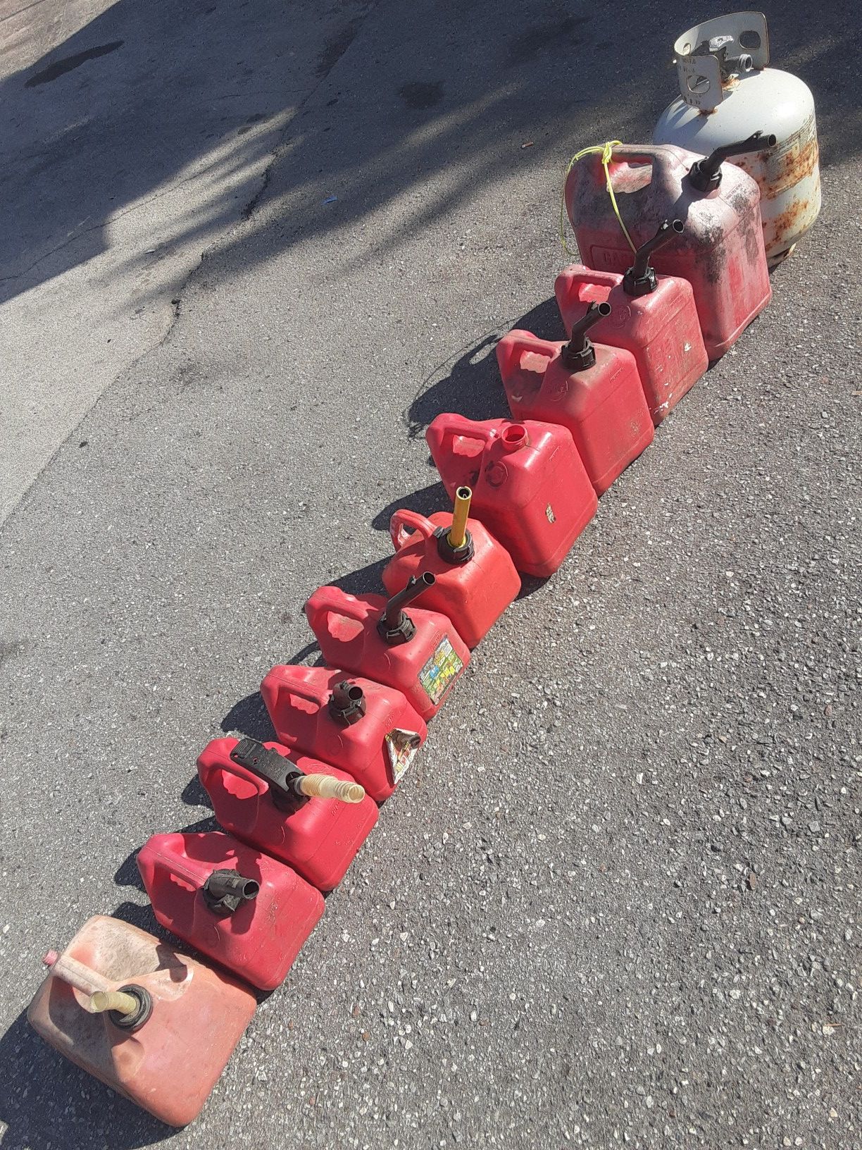 Gas Cans Your Choice $1 Each