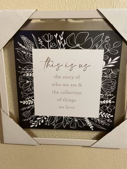 Small Glass Picture/ Decor 