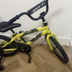 Huffy Rock It 18” Kids Bike with Training Wheels  