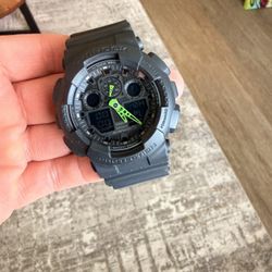 Casio G-Shock GA-100 Black/Green – Like New