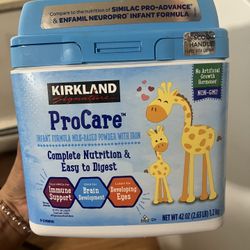 Kirkland Infant formula 