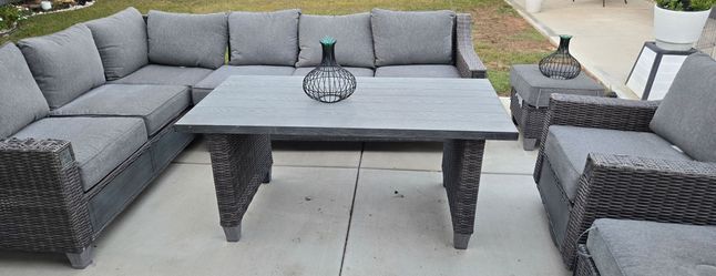 Outdoor Wicker Sectional Patio Furniture Set
