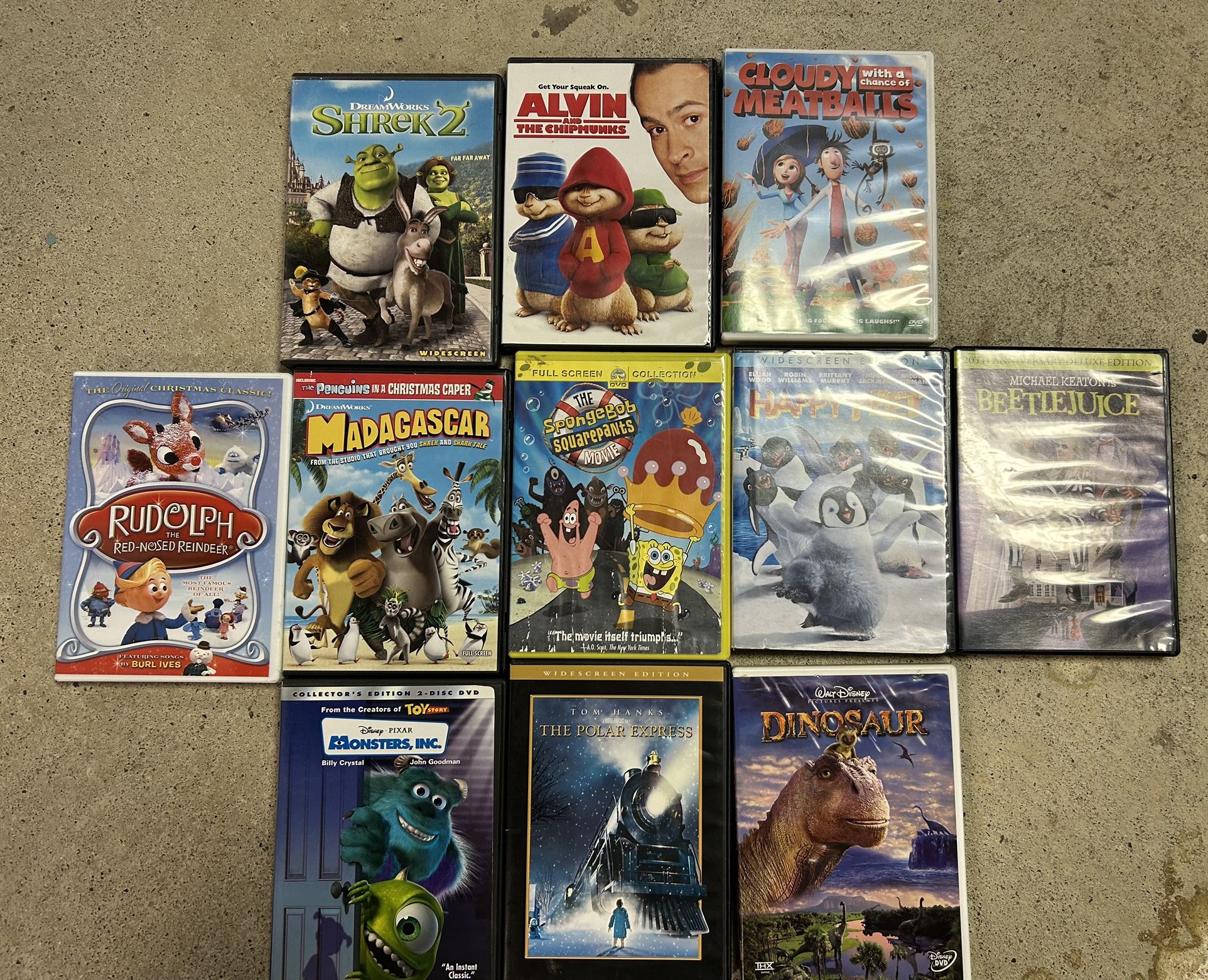 DVDs bundle of 11 children's movies