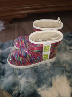 UGG Classic Mini Clear Rainbow Boots