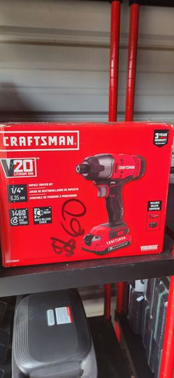 NEW Craftsman V20 Impact Driver Kit +Battery+Charger