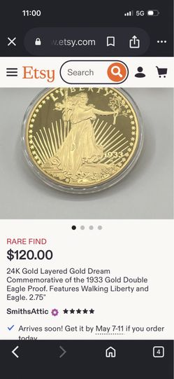 Liberty gold coin five dollar