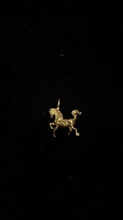 Gold 14k Horse Pendant