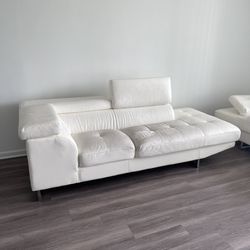 Used White Sofa to Repair