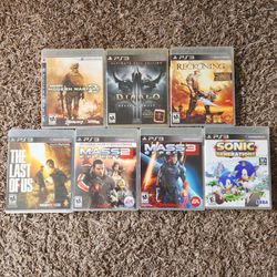 PS3, Playstation 3 - Seven Game Collection