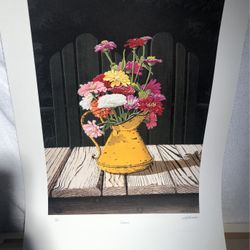 —Bob Timberlake “ Zinnias” 