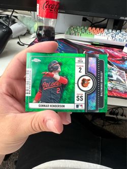 Gunner Henderson topps chrome logo refractor /99