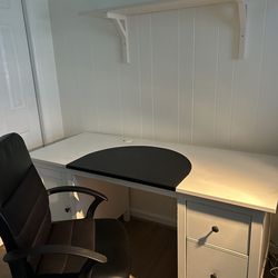 Desk,chair and shelf
