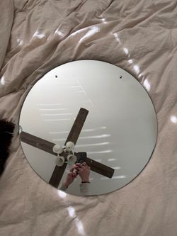 Round Frameless Wall Mirror