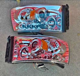 06-09 Dodge Ram LED Headlights Faros Calaveras Micas Luces Lamps