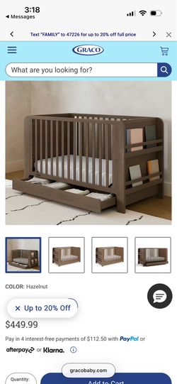 Read With Me Crib w/ Drawer