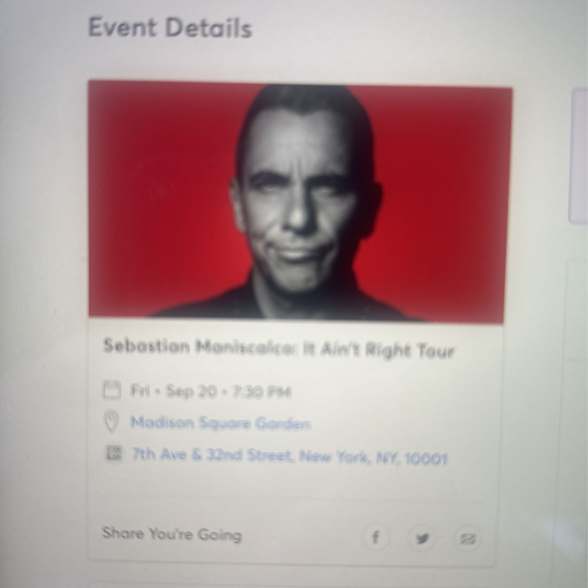 Maniscalco Tour