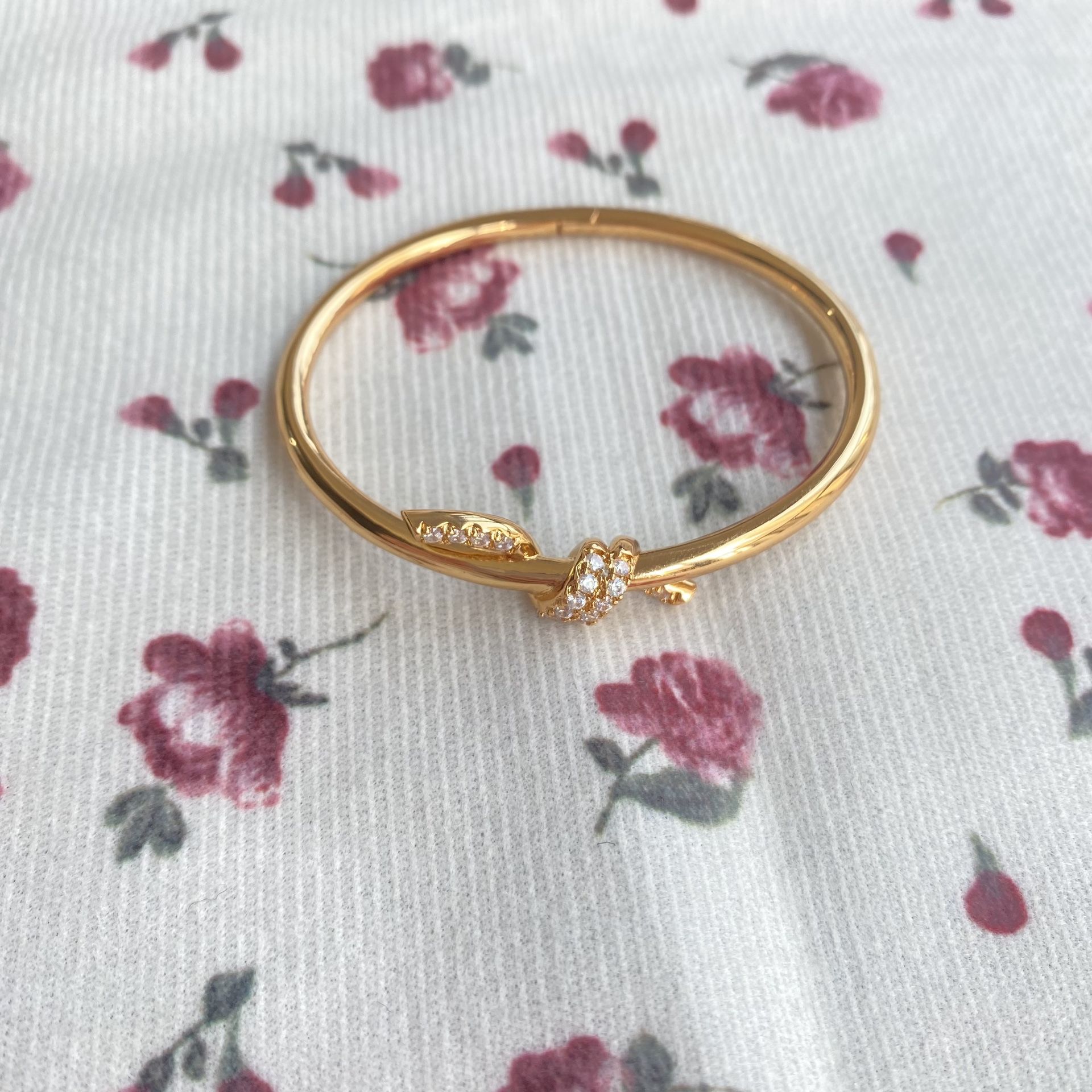 Tiffany Knot Bracelet Rose Gold Diamond