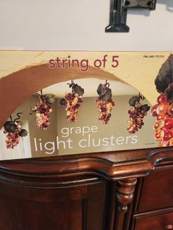 Grape Light Clusters String of 5