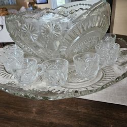 Punch Bowl with 12 cups