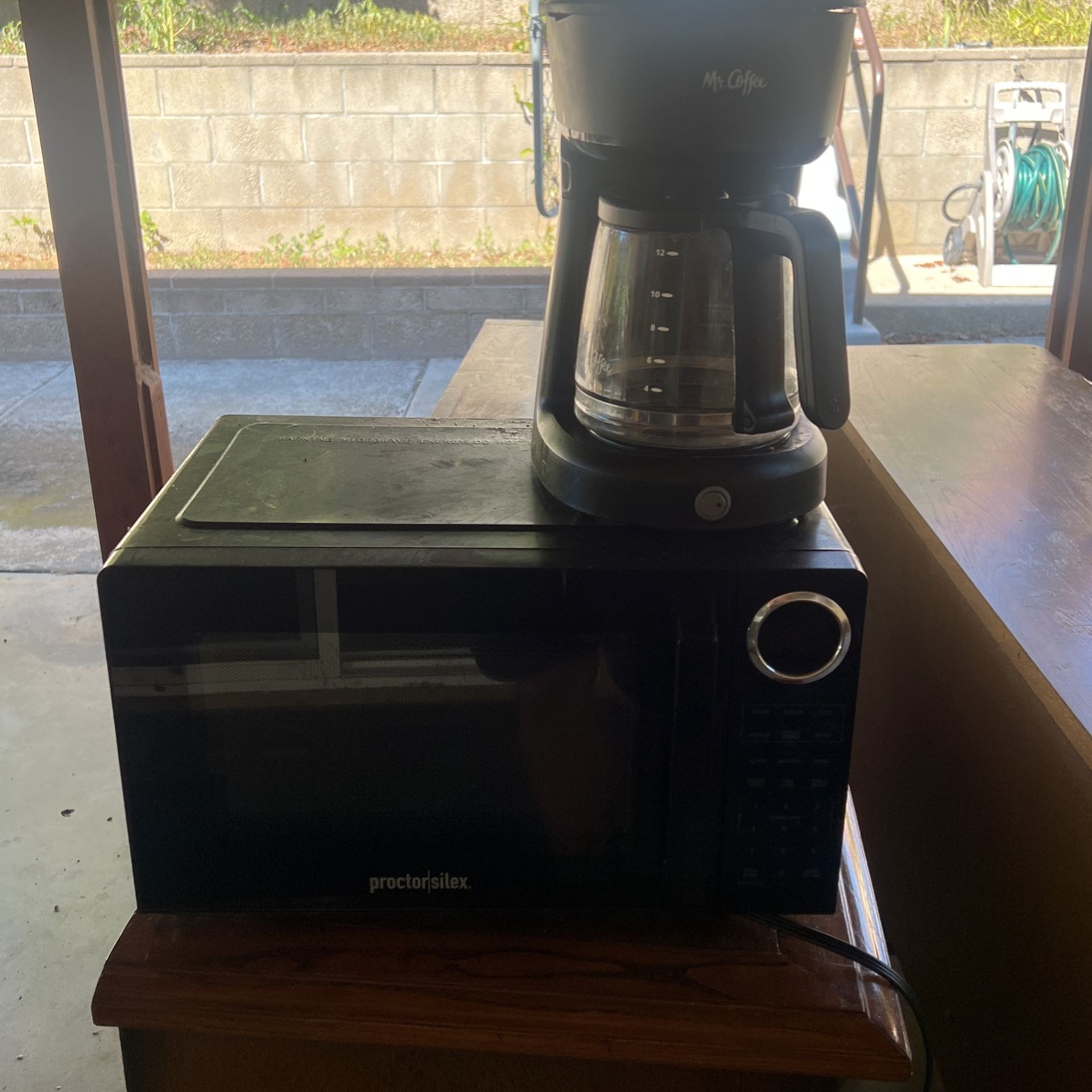 Microwave And Coffee Maker