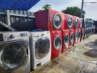 LG ELECTRIC DRYER RED