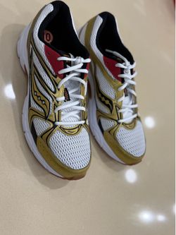 Size 10- Saucony Ride Millennium Y2K Metallic Gold Red (NO BOX)