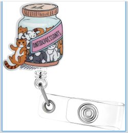 Funny badge reel
