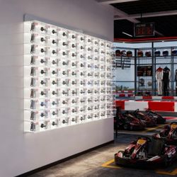 Cell Phone Lockers - 60-Slots Acrylic Cell Phone Storage Box with Keys & Locks, Wall-Mounted/Freestanding Phone Storage Locker for Classroom, School, 