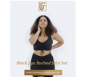 Ruched Skirt Set
