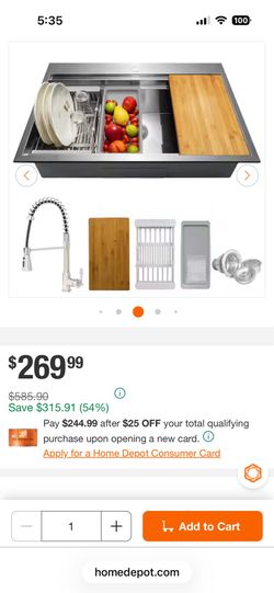 AKDY Handmade All-in-One Drop-in Stainless Steel 30 in. x 22 in. Single Bowl Workstation Kitchen Sink with Spring Neck Faucet